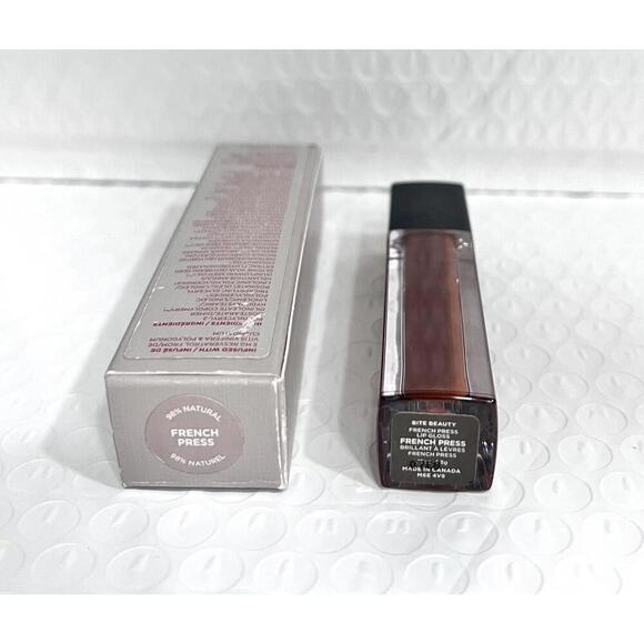 Bite Beauty French Press Lip Gloss French Press NIB Full Size(Dark Brown) - Picture 3 of 4